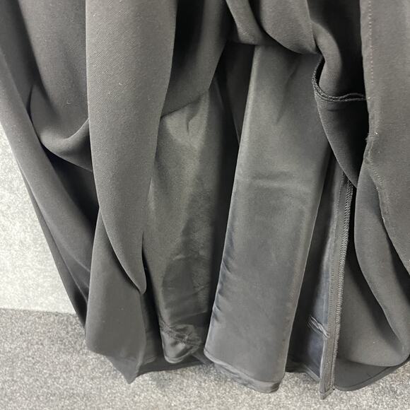 VTG Jones New York Evening Maxi Dress Women 10 Black Beaded Sheer Whimsigoth 90s - Picture 9 of 15